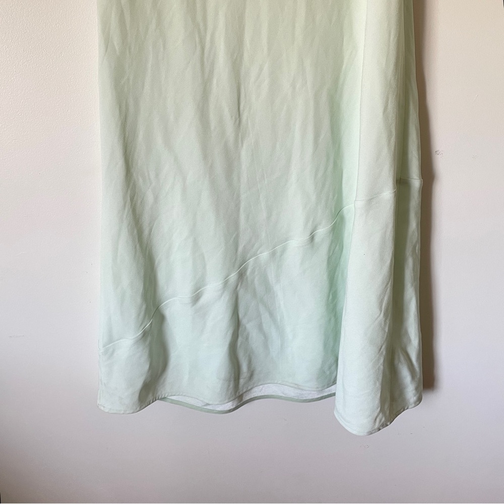 BABATON Resolution Strapless Dress Luxury Mirror Crepe XS Maxi Dress Mint Green - Picture 6 of 13